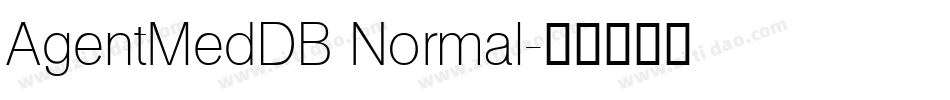 AgentMedDB Normal字体转换